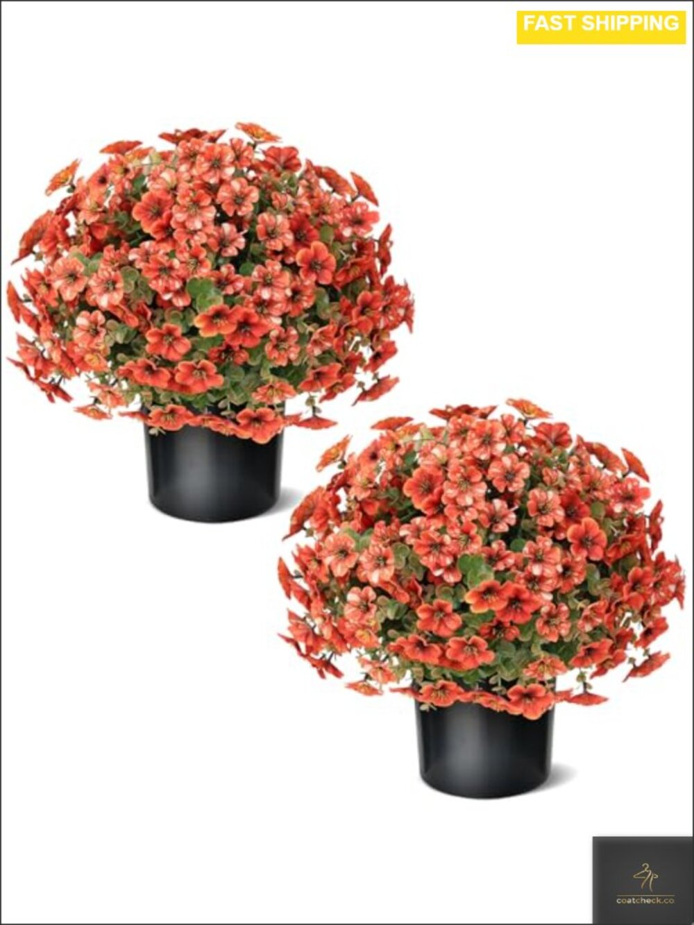 Artificial Fall Eucalyptus Petunia Topiary Ball Trees Set of 2 Indoor Outdoor